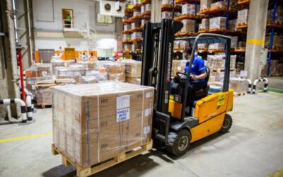 Over 200 pallets with kits shipped to Afghanistan